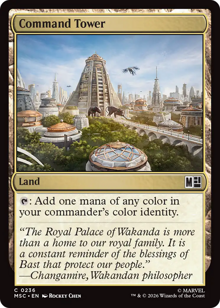 Command Tower (0236) (Surge Foil) [Marvel Super Heroes Commander] | Good Games Morley