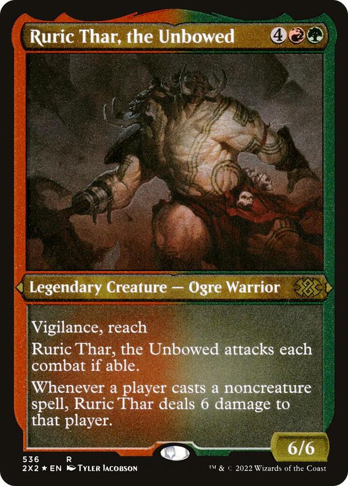 Ruric Thar the Unbowed Foil Etched 536 (Double Masters 2022)  - Foil | Good Games Morley