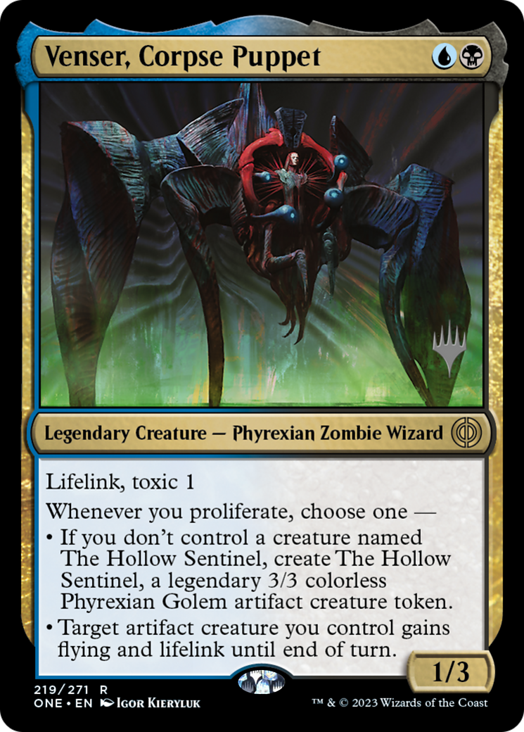 Venser, Corpse Puppet (Promo Pack) [Phyrexia: All Will Be One Promos] | Good Games Morley