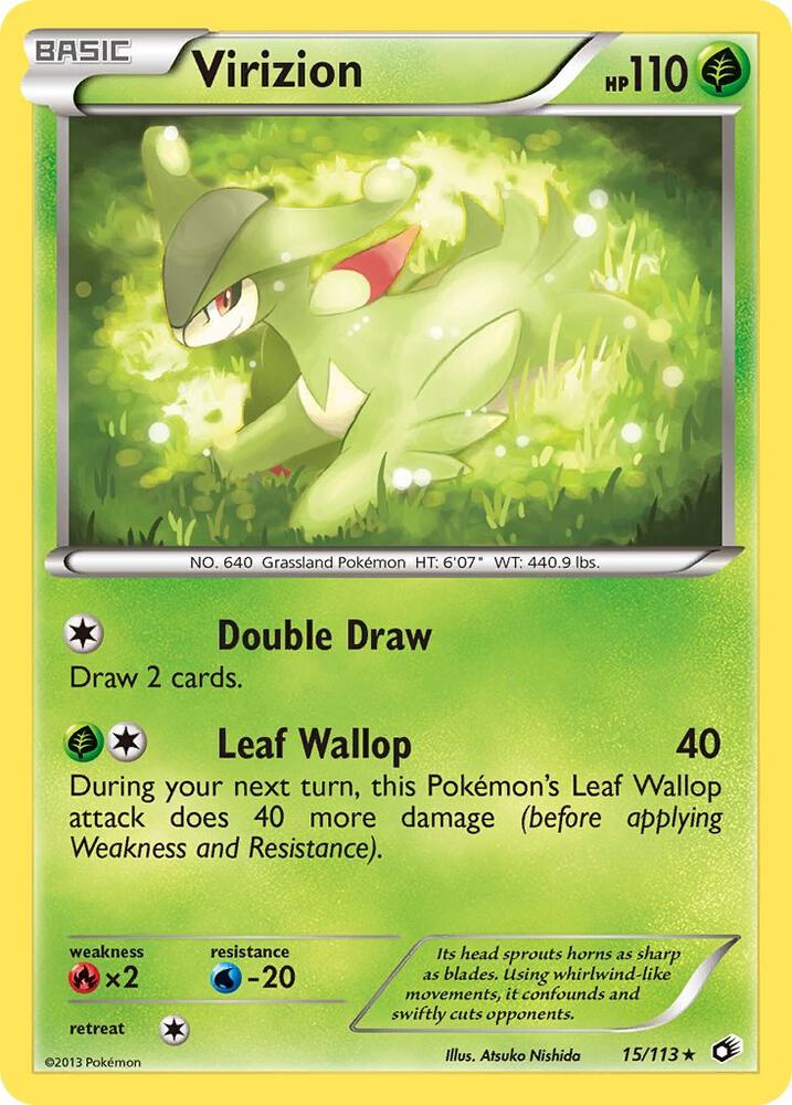 Virizion 15/113 (Legendary Treasures)  - Holofoil | Good Games Morley