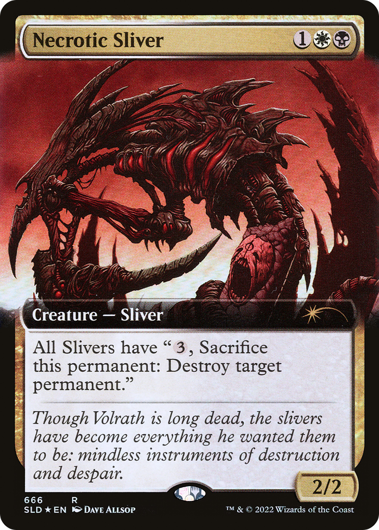 Necrotic Sliver (Extended Art) [Secret Lair Drop Promos] | Good Games Morley