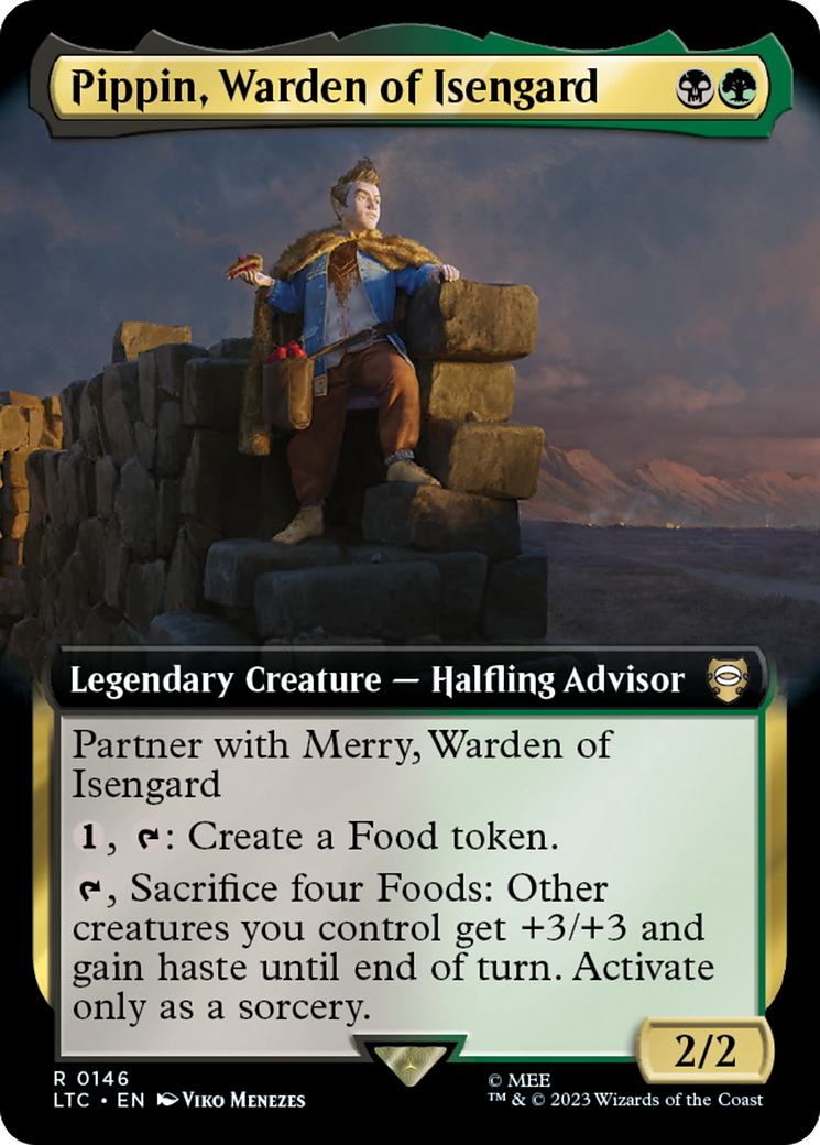 Pippin, Warden of Isengard (Extended Art) [The Lord of the Rings: Tales of Middle-Earth Commander] | Good Games Morley