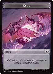 Karox Bladewing // Copy Double-Sided Token [Tarkir: Dragonstorm Commander Tokens] | Good Games Morley