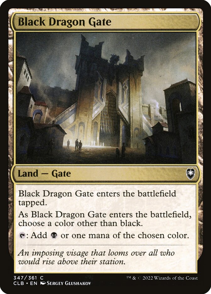 Black Dragon Gate 347 (Commander Legends: Battle for Baldur's Gate)  - Foil | Good Games Morley