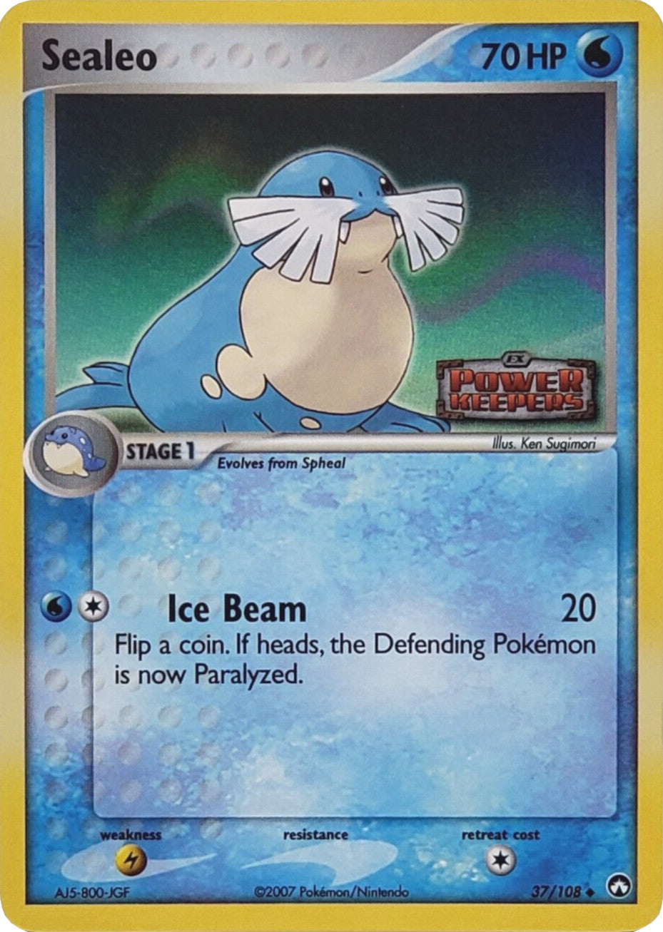 Sealeo (37/108) (Stamped) [EX: Power Keepers] | Good Games Morley