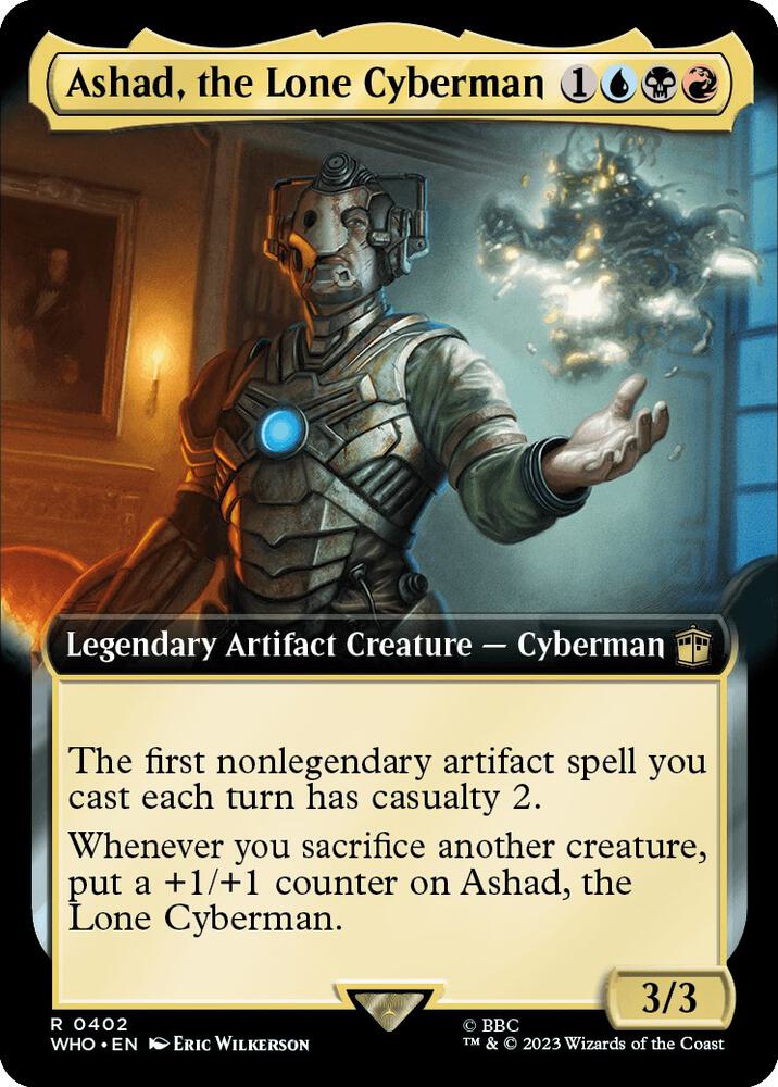 Ashad, the Lone Cyberman 402/331 (Universes Beyond: Doctor Who)  - Extended Art Foil | Good Games Morley