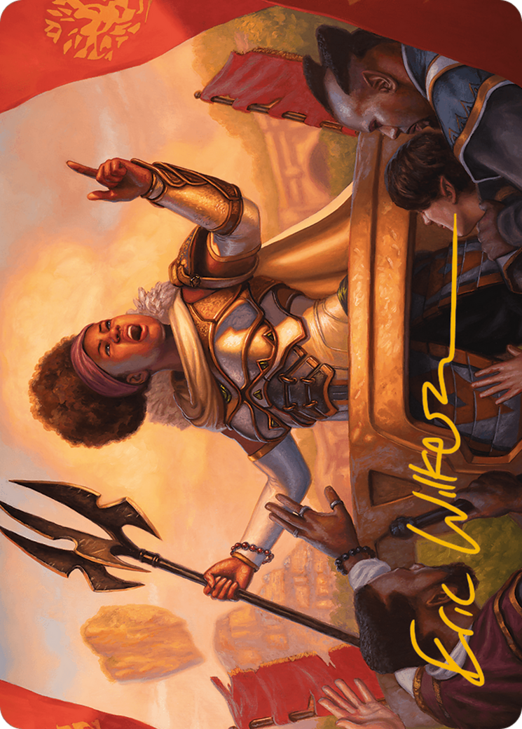 Recruiter of the Guard Art Card (Gold-Stamped Signature) [Modern Horizons 3 Art Series] | Good Games Morley