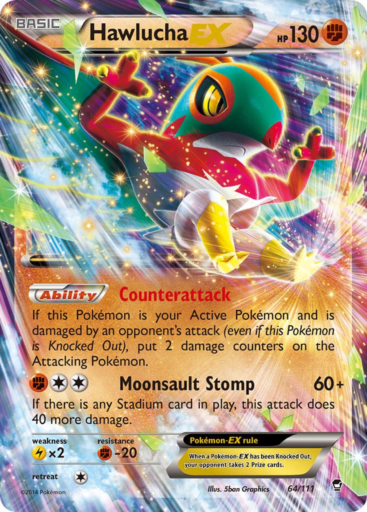 Hawlucha EX (64/111) [XY: Furious Fists] | Good Games Morley