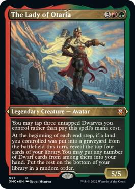 The Lady of Otaria Foil Etched 57 (Commander: Dominaria United)  - Foil | Good Games Morley