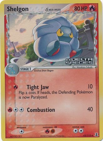Shelgon (53/113) (Delta Species) (Stamped) [EX: Delta Species] | Good Games Morley