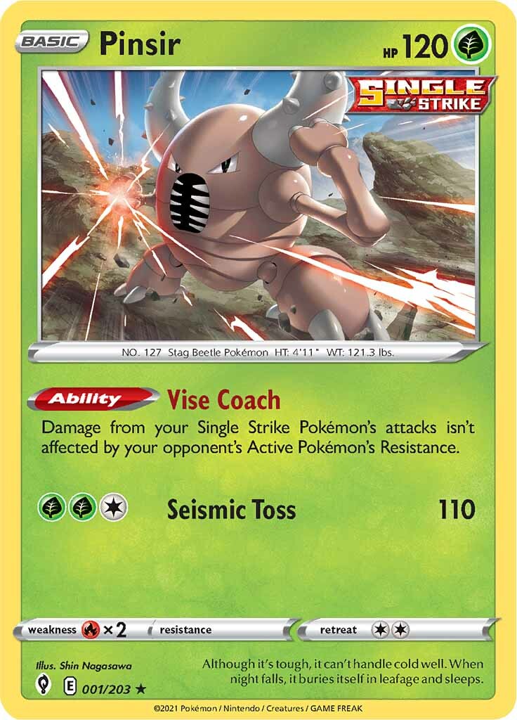 Pinsir (001/203) [Sword & Shield: Evolving Skies] | Good Games Morley
