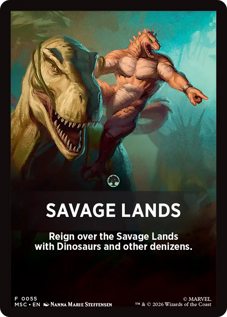 Savage Lands Theme Card [Marvel Super Heroes Commander] | Good Games Morley