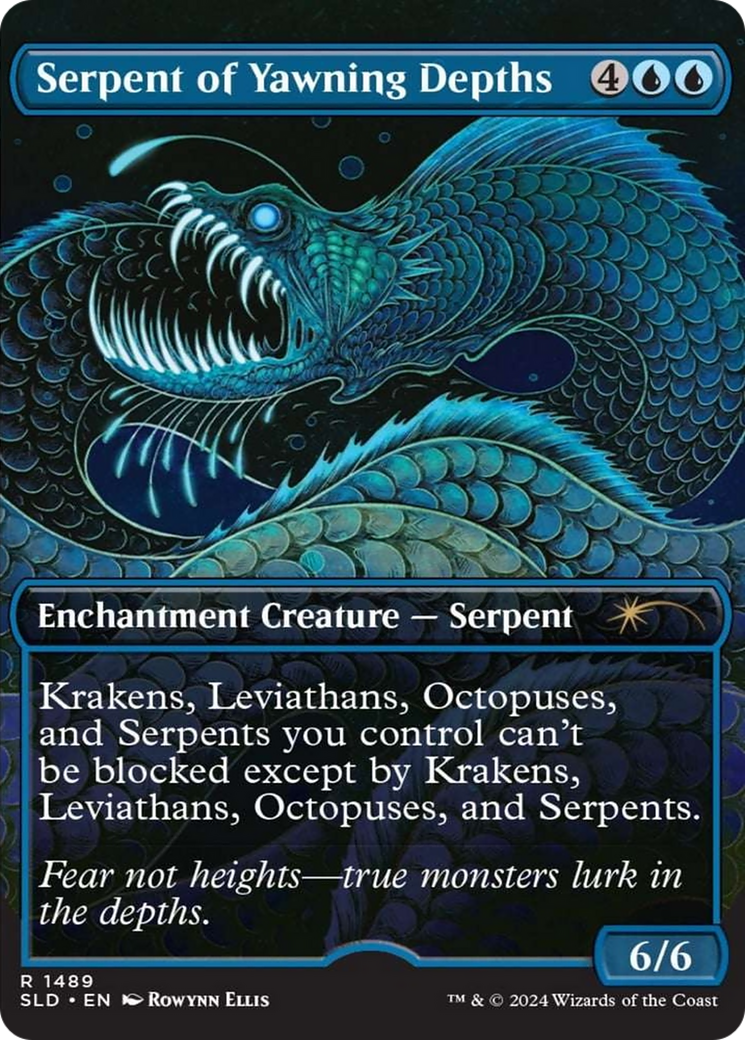 Serpent of Yawning Depths (Rainbow Foil) [Secret Lair Drop Series] | Good Games Morley
