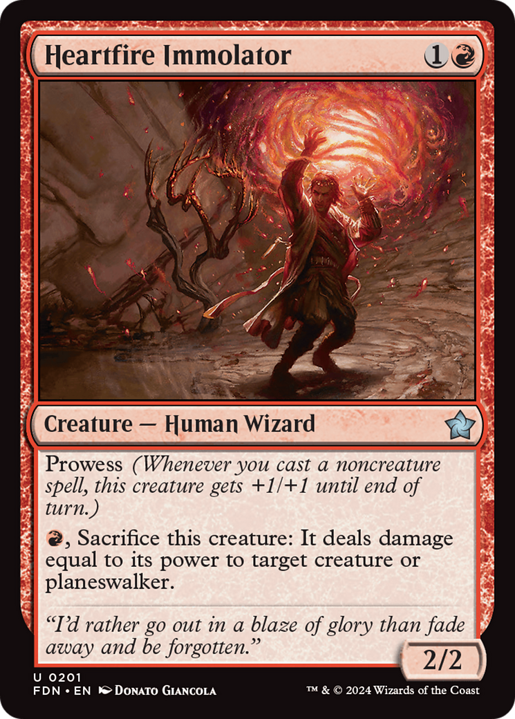 Heartfire Immolator [Foundations] | Good Games Morley