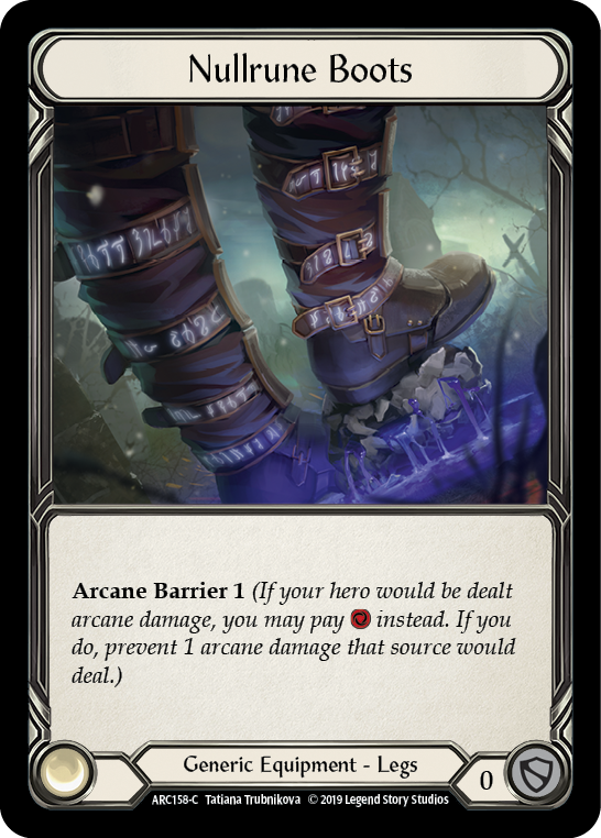 Nullrune Boots [ARC158-C] (Arcane Rising)  1st Edition Normal | Good Games Morley