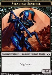 Steadfast Sentinel // Zombie Double-Sided Token [Hour of Devastation Tokens] | Good Games Morley