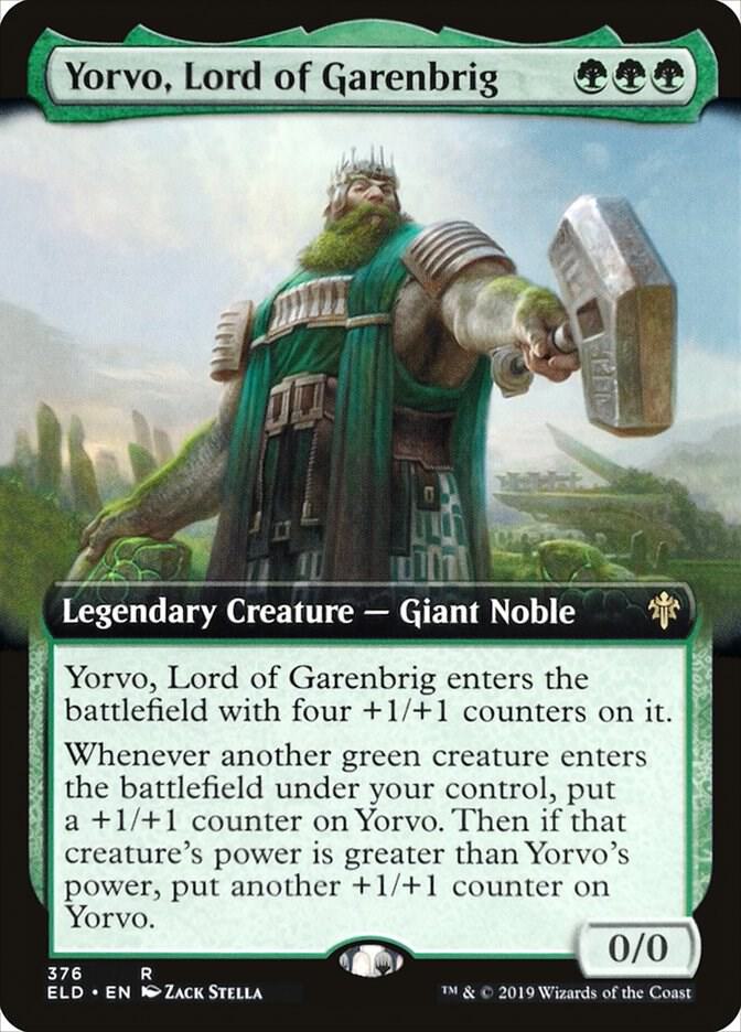 Yorvo, Lord of Garenbrig 376/269 (Throne of Eldraine)  - Extended Art Foil | Good Games Morley