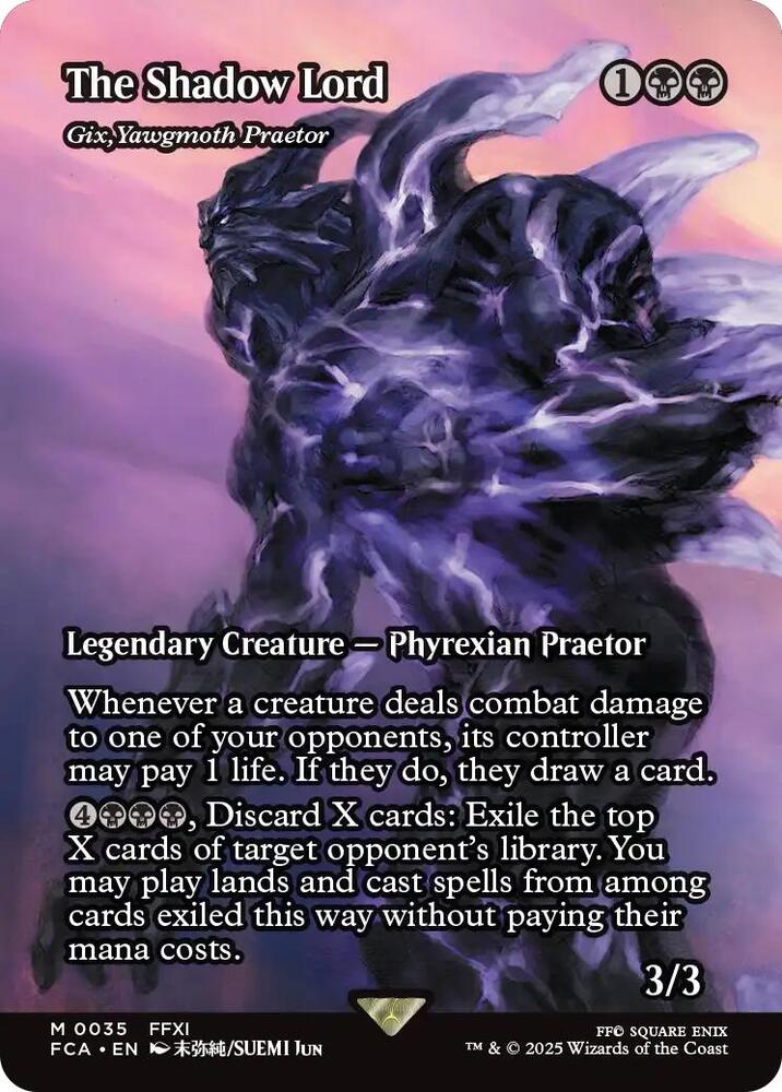 The Shadow Lord - Gix, Yawgmoth Praetor 35/64 (FINAL FANTASY: Through the Ages)  - Showcase | Good Games Morley
