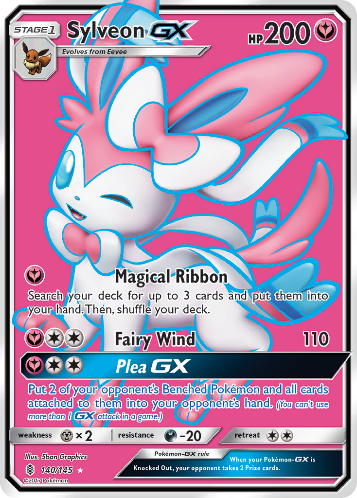 Sylveon GX (140/145) [Sun & Moon: Guardians Rising] | Good Games Morley