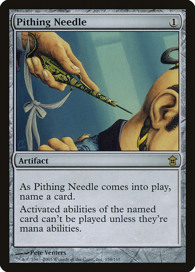 Pithing Needle [Saviors of Kamigawa] | Good Games Morley