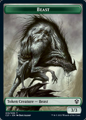 Beast (010) // Fish Double-Sided Token [Commander 2021 Tokens] | Good Games Morley