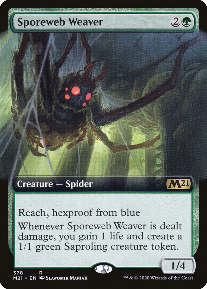 Sporeweb Weaver (Extended Art) [Core Set 2021] | Good Games Morley