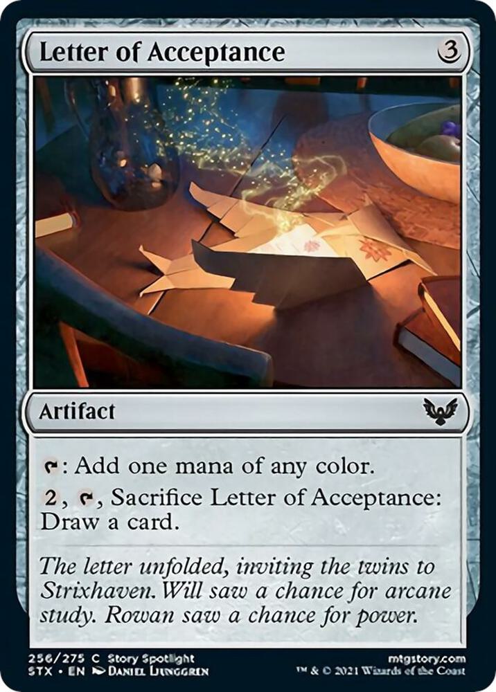 Letter of Acceptance 256/275 (Strixhaven: School of Mages)  - Foil | Good Games Morley