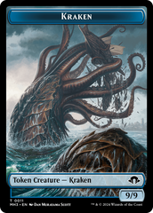 Eldrazi Spawn // Kraken Double-Sided Token [Modern Horizons 3 Tokens] | Good Games Morley