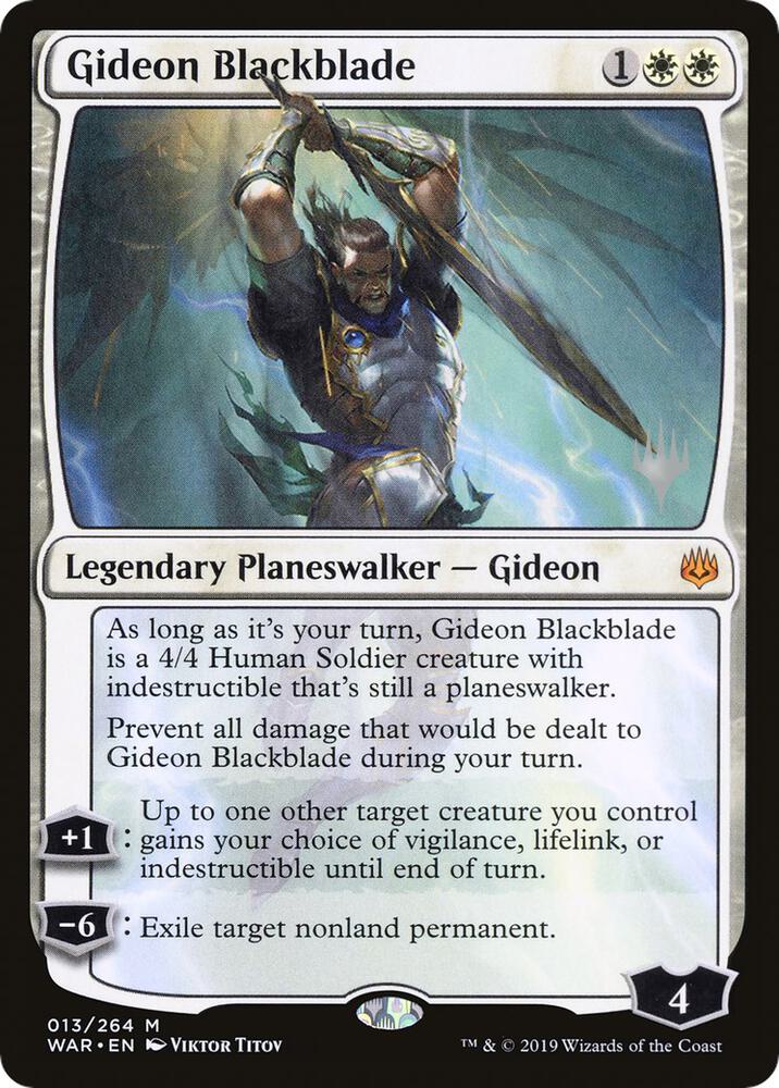Gideon Blackblade 13 (Promo Pack: Throne of Eldraine)  | Good Games Morley
