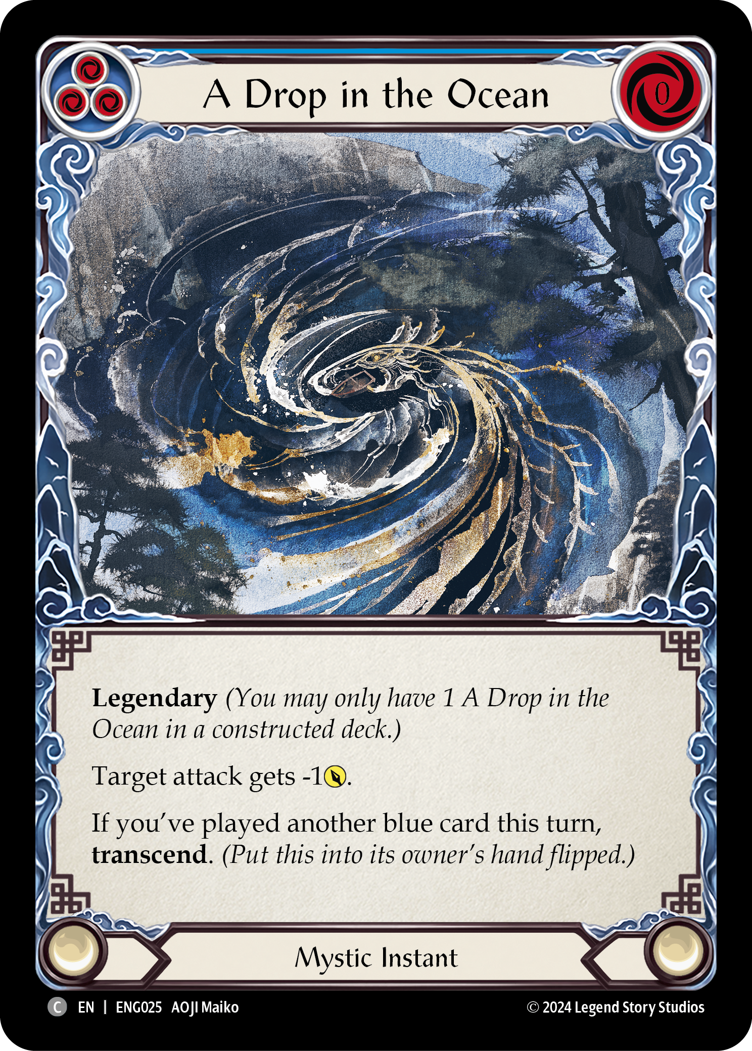 A Drop in the Ocean [ENG025] (Part the Mistveil Enigma Blitz Deck) | Good Games Morley