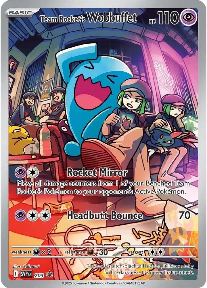 Team Rocket's Wobbuffet 203 (SV: Scarlet & Violet Promo Cards)  - Holofoil | Good Games Morley