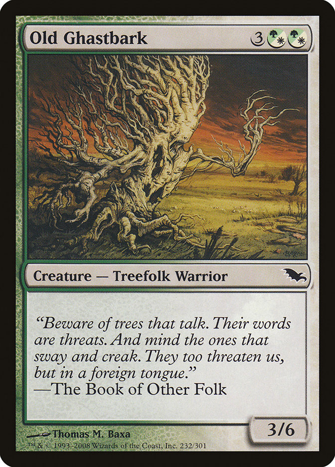 Old Ghastbark 232/301 (Shadowmoor)  - Foil | Good Games Morley