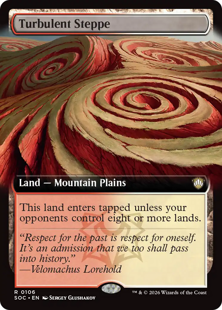 Turbulent Steppe (Extended Art) [Secrets of Strixhaven Commander] | Good Games Morley
