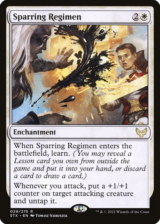 Sparring Regimen 29 (Strixhaven: School of Mages)  - Foil | Good Games Morley