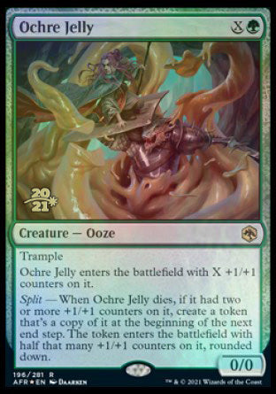 Ochre Jelly [Dungeons & Dragons: Adventures in the Forgotten Realms Prerelease Promos] | Good Games Morley