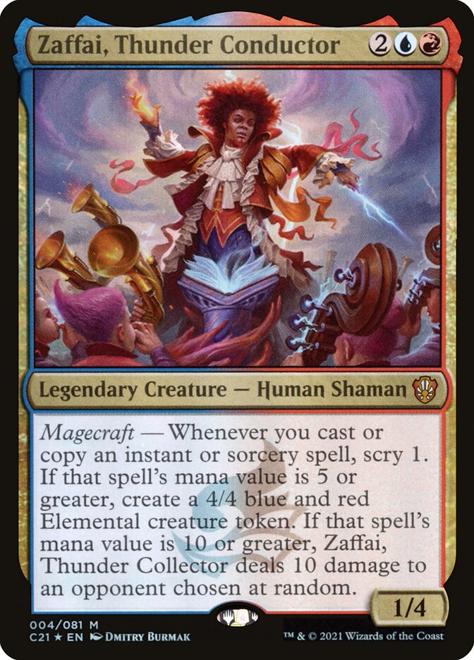 Zaffai, Thunder Conductor 4/81 (Commander 2021)  - Foil | Good Games Morley
