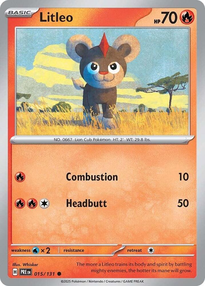 Litleo (015/131) [Scarlet & Violet: Prismatic Evolutions] | Good Games Morley