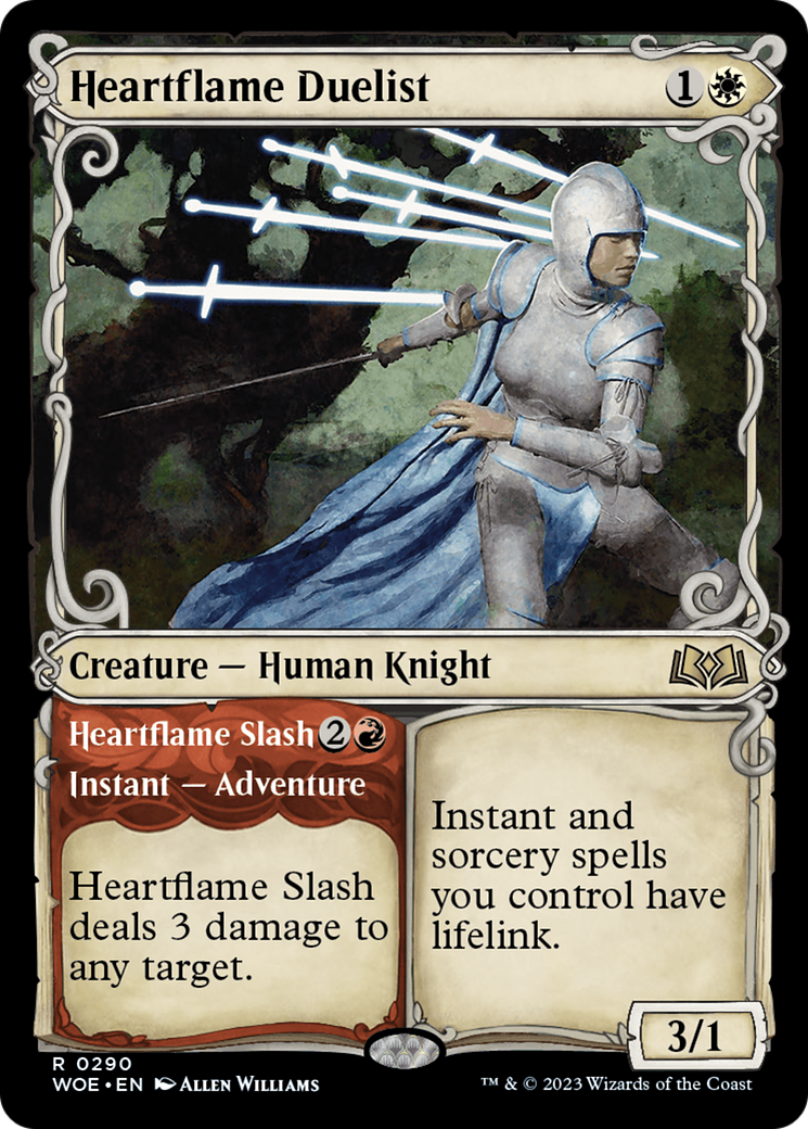 Heartflame Duelist // Heartflame Slash (Showcase) [Wilds of Eldraine] | Good Games Morley