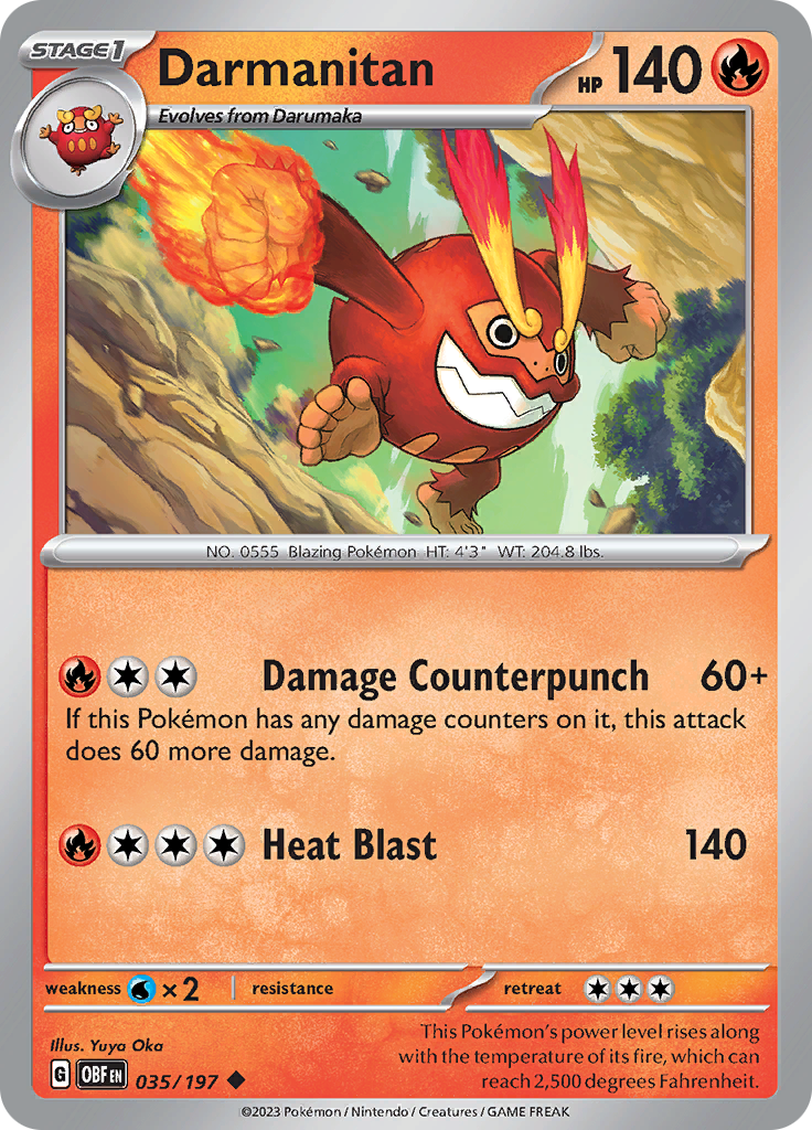 Darmanitan (035/197) [Scarlet & Violet: Obsidian Flames] | Good Games Morley