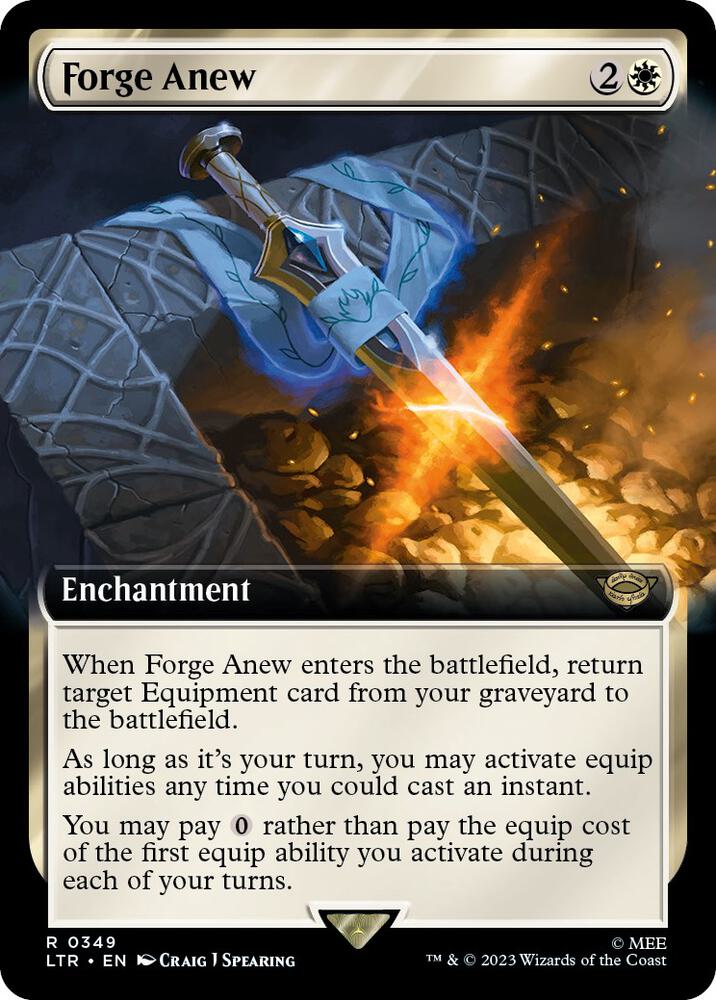 Forge Anew 349/281 (Universes Beyond: The Lord of the Rings: Tales of Middle-earth)  - Extended Art Foil | Good Games Morley