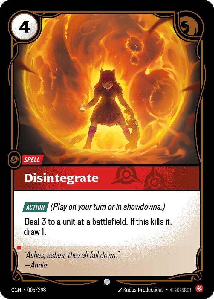Disintegrate 005/298 (Origins)  - Foil | Good Games Morley