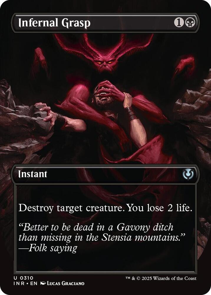 Infernal Grasp 310 (Innistrad Remastered)  - Borderless | Good Games Morley
