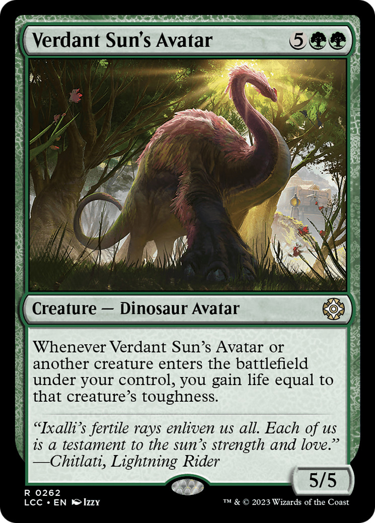Verdant Sun's Avatar [The Lost Caverns of Ixalan Commander] | Good Games Morley
