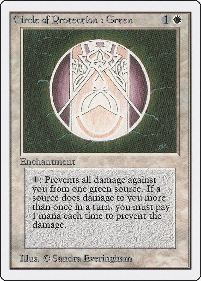 Circle of Protection: Green 12/302 (Unlimited Edition)  | Good Games Morley