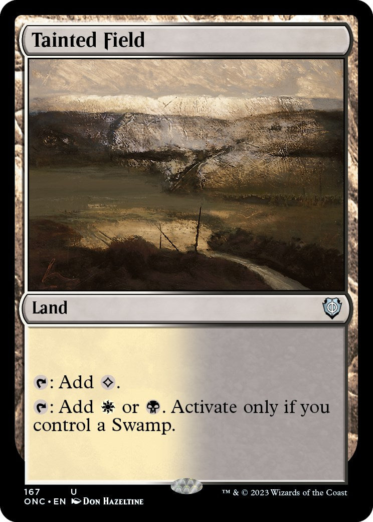 Tainted Field [Phyrexia: All Will Be One Commander] | Good Games Morley