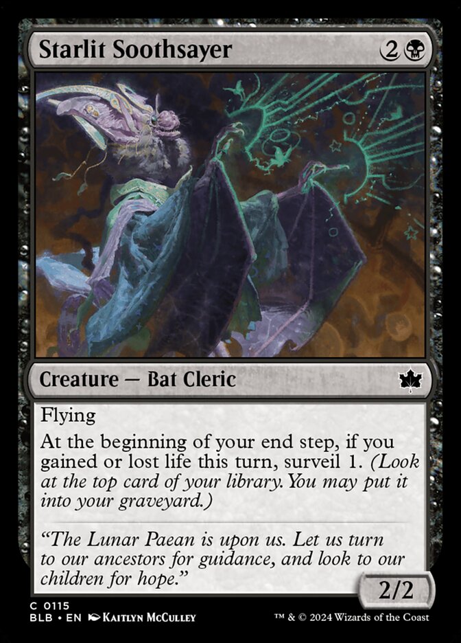 Starlit Soothsayer 115 (Bloomburrow)  - Foil | Good Games Morley