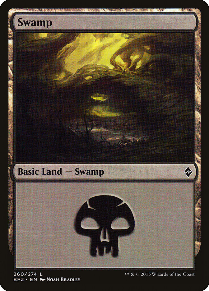 Swamp (260) [Battle for Zendikar] | Good Games Morley