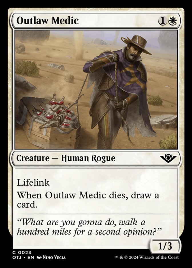 Outlaw Medic 23/286 (Outlaws of Thunder Junction)  - Foil | Good Games Morley