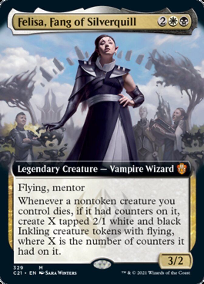 Felisa, Fang of Silverquill (Extended Art) [Commander 2021] | Good Games Morley