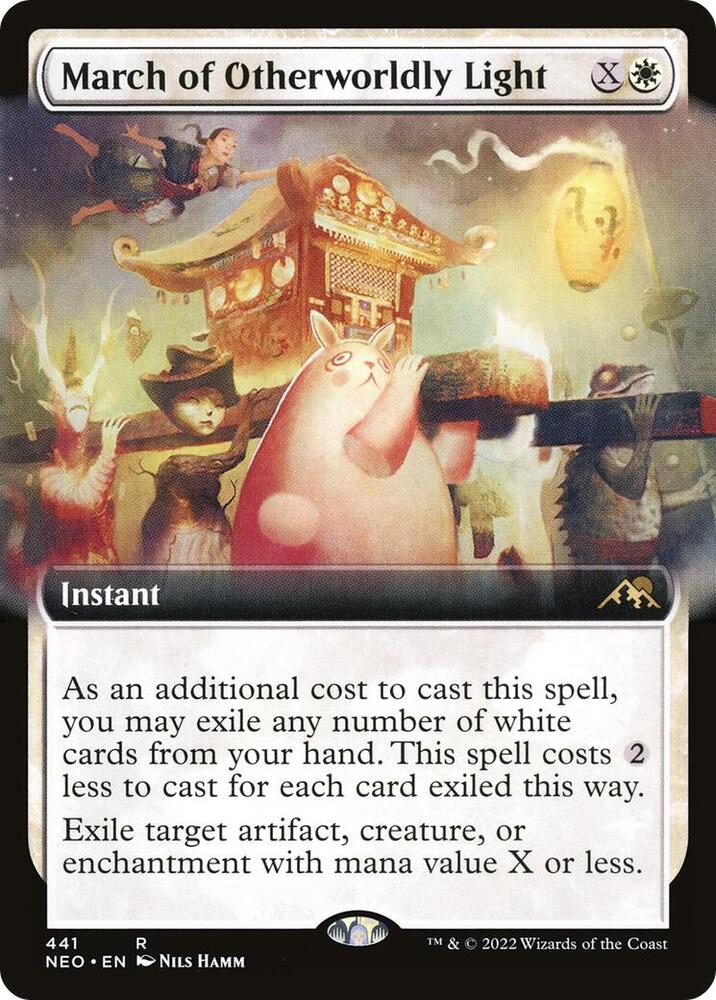 March of Otherworldly Light 441/302 (Kamigawa: Neon Dynasty)  - Extended Art Foil | Good Games Morley